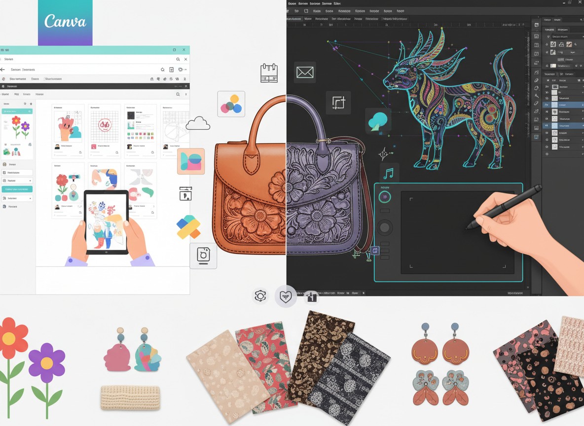 プロレベルの活用術：Canva vs Illustrator、ハンドメイド作家が知っておくべきデザインツール